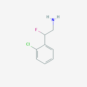 molecular formula C8H9ClFN B1473692 2-(2-Chlorophenyl)-2-fluoroethan-1-amine CAS No. 338740-36-6
