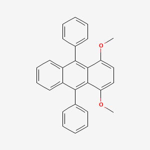 molecular formula C28H22O2 B14736950 Anthracene, 1,4-dimethoxy-9,10-diphenyl- CAS No. 6274-79-9