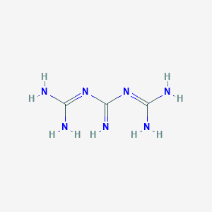 molecular formula C3H9N7 B14736972 N,N'-Bis(diaminomethylidene)guanidine CAS No. 6006-56-0