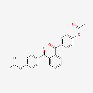 molecular formula C24H18O6 B14736976 Benzene-1,2-diylbis(carbonylbenzene-4,1-diyl) diacetate CAS No. 6315-42-0