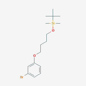 molecular formula C16H27BrO2Si B1473698 [4-(3-溴苯氧基)丁氧基]-叔丁基二甲基硅烷 CAS No. 790696-47-8
