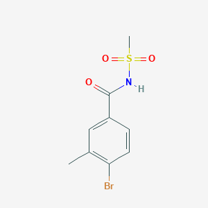 molecular formula C9H10BrNO3S B1473699 4-bromo-3-methyl-N-(methylsulfonyl)benzamide CAS No. 166386-80-7