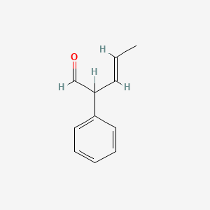 molecular formula C11H12O B14737009 2-Phenylpent-3-enal CAS No. 5729-50-0
