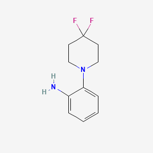 molecular formula C11H14F2N2 B1473702 2-(4,4-Difluoropiperidin-1-yl)aniline CAS No. 854044-39-6