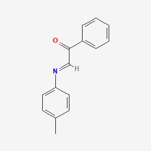 molecular formula C15H13NO B14737030 (2E)-2-[(4-Methylphenyl)imino]-1-phenylethan-1-one CAS No. 6394-69-0