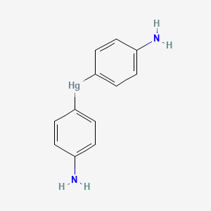 molecular formula C12H12HgN2 B14737045 Bis(4-aminophenyl)mercury CAS No. 6052-23-9