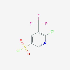 molecular formula C6H2Cl2F3NO2S B1473708 6-Chloro-5-(trifluoromethyl)pyridine-3-sulfonyl chloride CAS No. 928324-59-8