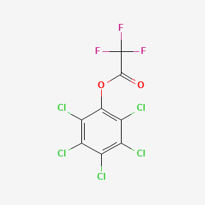 molecular formula C8Cl5F3O2 B14737083 Pentachlorophenyl trifluoroacetate CAS No. 5672-86-6