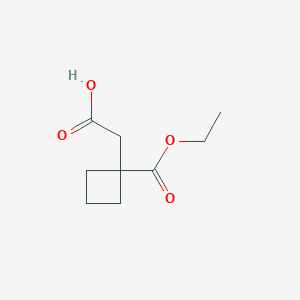 molecular formula C9H14O4 B1473712 2-[1-(Ethoxycarbonyl)cyclobutyl]acetic acid CAS No. 345633-14-9