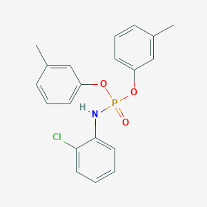 molecular formula C20H19ClNO3P B14737133 Bis(3-methylphenyl) N-(2-chlorophenyl)phosphoramidate CAS No. 6531-48-2