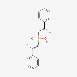 molecular formula C16H13Cl2O2P B14737192 Bis(2-chloro-2-phenylethenyl)phosphinic acid CAS No. 4895-50-5