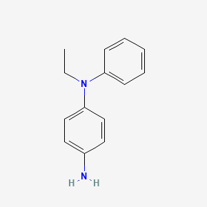 molecular formula C14H16N2 B14737207 1,4-Benzenediamine, N-ethyl-N-phenyl- CAS No. 5543-89-5