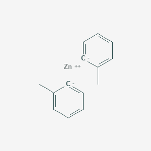 molecular formula C14H14Zn B14737227 Zinc, bis(2-methylphenyl)- CAS No. 7029-31-4