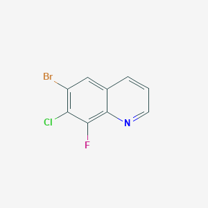 molecular formula C9H4BrClFN B1473723 6-Bromo-7-chloro-8-fluoroquinoline CAS No. 1375069-04-7
