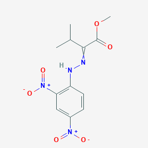 molecular formula C12H14N4O6 B14737289 Methyl 2-[2-(2,4-dinitrophenyl)hydrazinylidene]-3-methylbutanoate CAS No. 6098-57-3