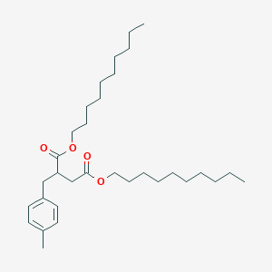 molecular formula C32H54O4 B14737305 Didecyl 2-[(4-methylphenyl)methyl]butanedioate CAS No. 5859-38-1