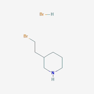 molecular formula C7H15Br2N B1473731 3-(2-Bromoethyl)piperidine hydrobromide CAS No. 1195552-20-5
