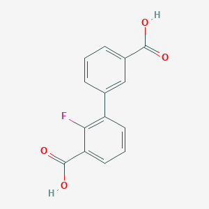 molecular formula C14H9FO4 B1473734 3-(3-羧基苯基)-2-氟苯甲酸 CAS No. 1381944-58-6
