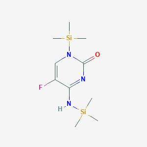 molecular formula C10H20FN3OSi2 B1473735 5-Fluoro-1-(trimethylsilyl)-4-[(trimethylsilyl)amino]pyrimidin-2(1h)-one CAS No. 168332-11-4