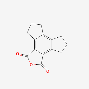 molecular formula C14H12O3 B14737350 4,5,6,7,8,9-Hexahydro-as-indaceno[4,5-c]furan-1,3-dione CAS No. 6004-93-9