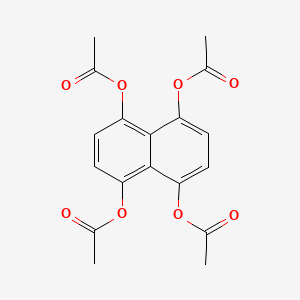 molecular formula C18H16O8 B14737375 Naphthalene-1,4,5,8-tetrayl tetraacetate CAS No. 6047-49-0