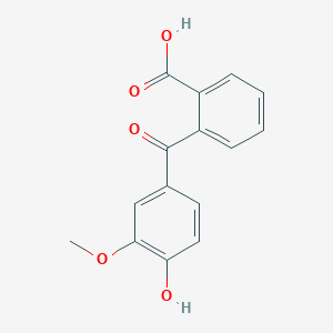 molecular formula C15H12O5 B14737432 Benzoic acid, 2-(4-hydroxy-3-methoxybenzoyl)- CAS No. 2218-85-1