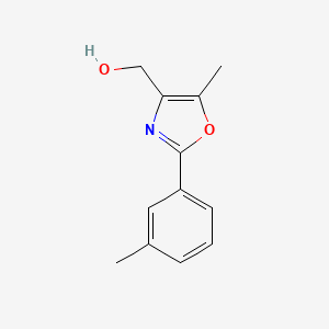 molecular formula C12H13NO2 B1473747 (5-Methyl-2-(m-tolyl)oxazol-4-yl)methanol CAS No. 2092628-55-0