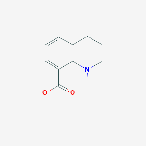 molecular formula C12H15NO2 B1473748 Methyl 1-methyl-1,2,3,4-tetrahydro-8-quinolinecarboxylate CAS No. 689162-71-8