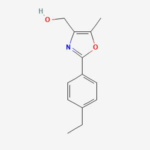 molecular formula C13H15NO2 B1473749 (2-(4-ethylphenyl)-5-methyloxazol-4-yl)methanol CAS No. 851181-89-0