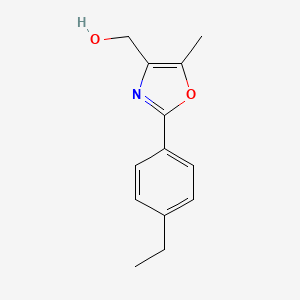 molecular formula C13H15NO2 B1473749 [2-(4-Ethylphenyl)-5-methyl-1,3-oxazol-4-yl]methanol CAS No. 851181-89-0