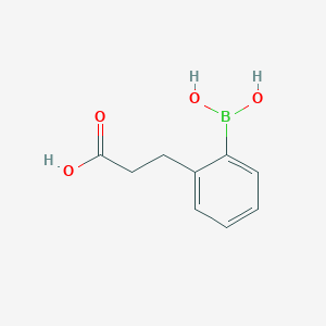 molecular formula C9H11BO4 B1473750 2-(2-Carboxyethyl)phenylboronic acid CAS No. 717107-32-9