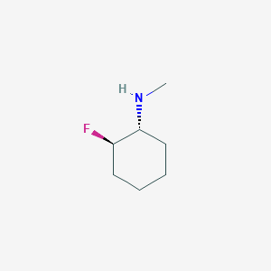 molecular formula C7H14FN B1473751 (1R,2R)-2-fluoro-N-methylcyclohexan-1-amine CAS No. 2166197-53-9
