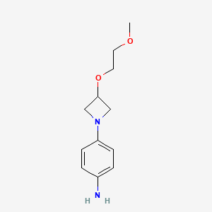molecular formula C12H18N2O2 B1473752 4-[3-(2-Methoxyethoxy)azetidin-1-yl]aniline CAS No. 344405-76-1