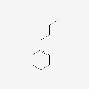 molecular formula C10H18 B14737520 Cyclohexene, 1-butyl- CAS No. 3282-53-9