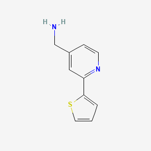 molecular formula C10H10N2S B1473753 (2-(Thiophen-2-yl)pyridin-4-yl)methanamine CAS No. 1521000-99-6