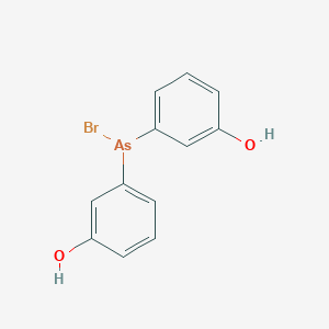 molecular formula C12H10AsBrO2 B14737535 Bis(3-hydroxyphenyl)arsinous bromide CAS No. 6308-60-7