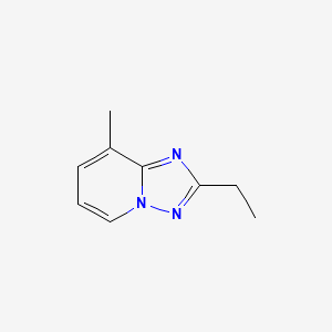 molecular formula C9H11N3 B14737546 2-Ethyl-8-methyl[1,2,4]triazolo[1,5-a]pyridine CAS No. 4931-21-9
