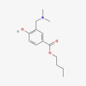 molecular formula C14H21NO3 B14737560 Butyl 3-((dimethylamino)methyl)-4-hydroxybenzoate CAS No. 6279-54-5
