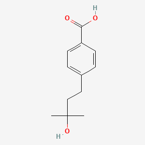 molecular formula C12H16O3 B1473762 4-(3-Hydroxy-3-methylbutyl)benzoic acid CAS No. 1330753-72-4