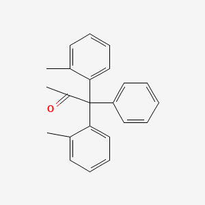 molecular formula C23H22O B14737629 1-Phenyl-1,1-di-O-tolyl-2-propanone CAS No. 6324-65-8