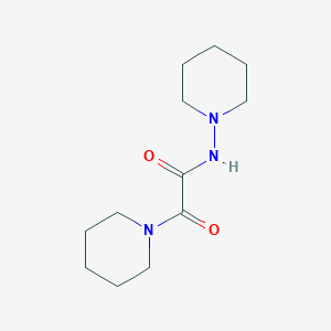 molecular formula C12H21N3O2 B14737707 Formamide, 2-piperidino-1-piperidinocarbonyl- CAS No. 6050-25-5