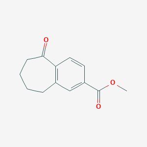 molecular formula C13H14O3 B1473771 methyl 5-oxo-6,7,8,9-tetrahydro-5H-benzo[7]annulene-2-carboxylate CAS No. 150192-89-5