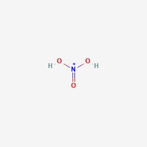molecular formula H2NO3+ B14737712 Dihydroxy-oxo-azanium CAS No. 5265-81-6