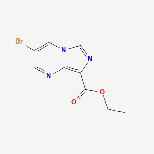 molecular formula C9H8BrN3O2 B1473774 3-溴-咪唑并[1,5-a]嘧啶-8-甲酸乙酯 CAS No. 1251003-11-8