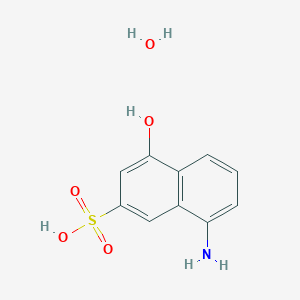 molecular formula C10H11NO5S B1473776 5-AMino-1-naphthol-3-sulfonic Acid Hydrate CAS No. 1169703-04-1