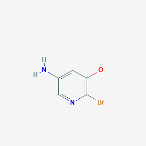 molecular formula C6H7BrN2O B1473778 6-Bromo-5-methoxypyridin-3-amine CAS No. 1020253-85-3