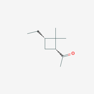 molecular formula C10H18O B14737793 Ketone, 3-ethyl-2,2-dimethylcyclobutyl methyl (Z)- CAS No. 4951-97-7