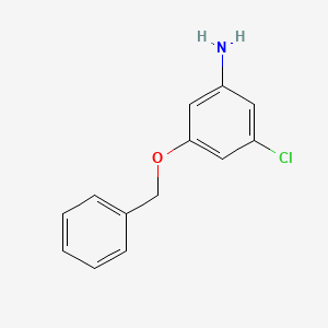 molecular formula C13H12ClNO B1473781 3-(苄氧基)-5-氯苯胺 CAS No. 1100752-67-7
