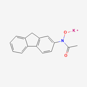 molecular formula C15H12KNO2 B14737831 Acetohydroxamic acid, N-fluoren-2-YL-, potassium salt CAS No. 6023-26-3