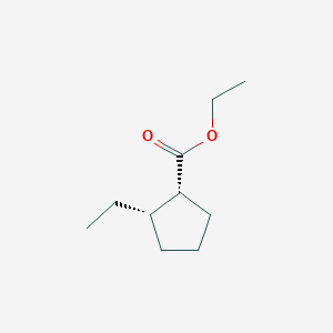 molecular formula C10H18O2 B14737852 ethyl (1R,2S)-2-ethylcyclopentane-1-carboxylate CAS No. 5183-34-6